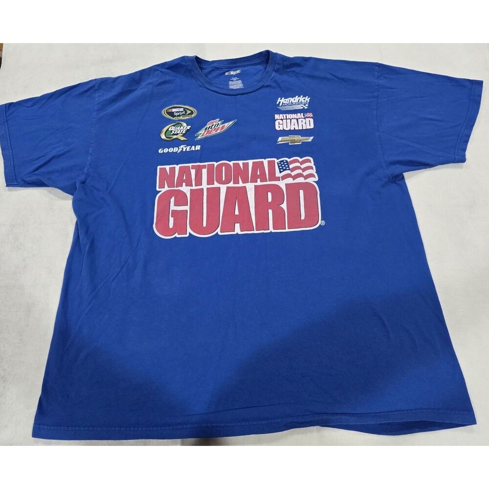 NWT Men's Blue NASCAR Hendrick Motorsports Dale Jr#88 National Guard T-Shirt 3XL